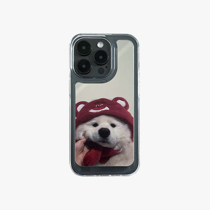 Mirror iPhone Case | Couple Dogs Samoyed (Buy 2 and get 50% off one) - Iphonecasehouse